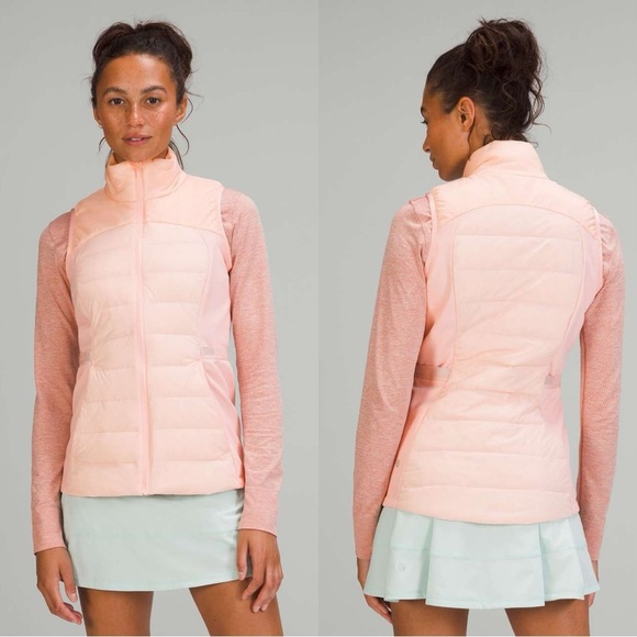 Lululemon Women’s Goose Down Feathers for It All Vest Full Zip in Pink Mist 6 - Picture 1 of 16